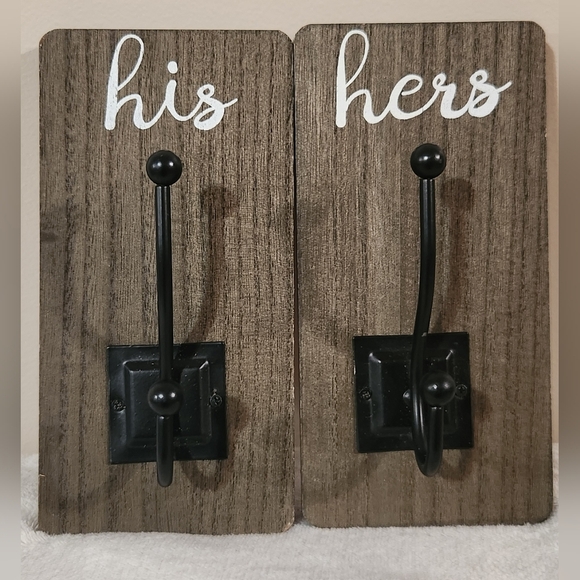 None Other - Brown and Black Farmhouse Wall Hooks